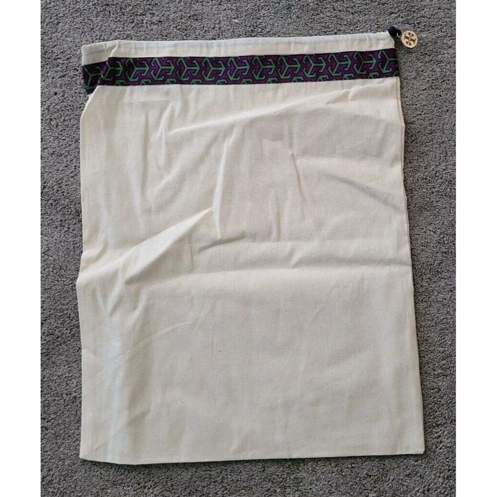 Tory Burch Dust Bag Drawstring Cloth Storage Travel Purse And Shoes Size 14×18